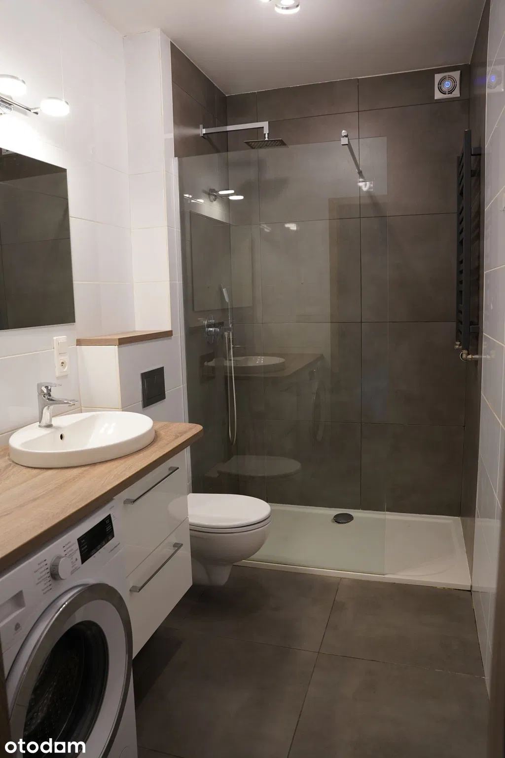 Łazienka z prysznicem walk-in